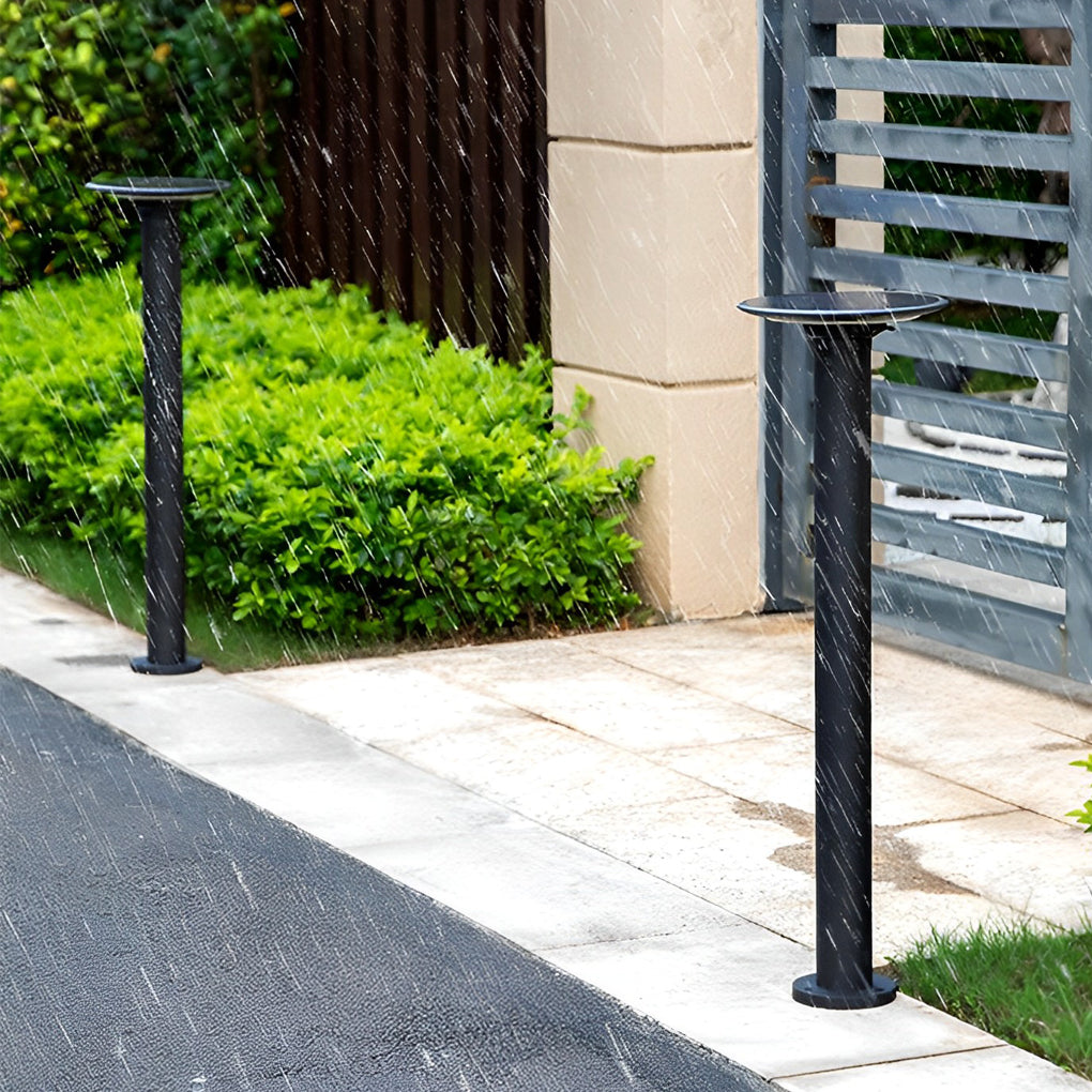 Round LED Solar Garden Light with Intelligent Light-Control & Waterproof Design