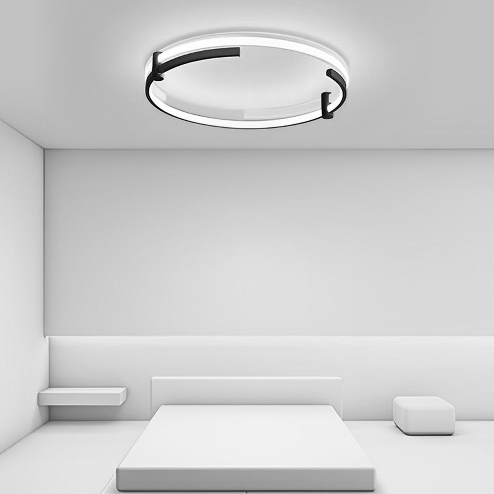 Round Creative LED Stepless Dimming with Remote Modern Ceiling Lights
