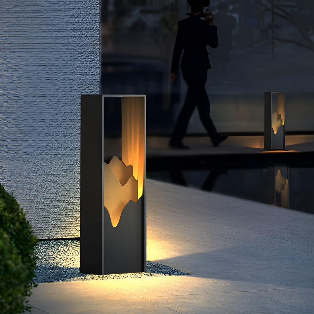 LED Mountain Scenery Path Lights Waterproof Landscape Lighting for Outdoor Elegance