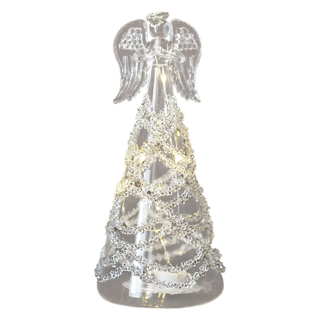 Creative Glass Angel Design LED Night Lighting Decoration Desk Lamp