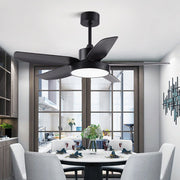 46 Inch LED 6 - Speed Downrod Ceiling Fan Lights with Remote and 5 Quiet Reversible Blades