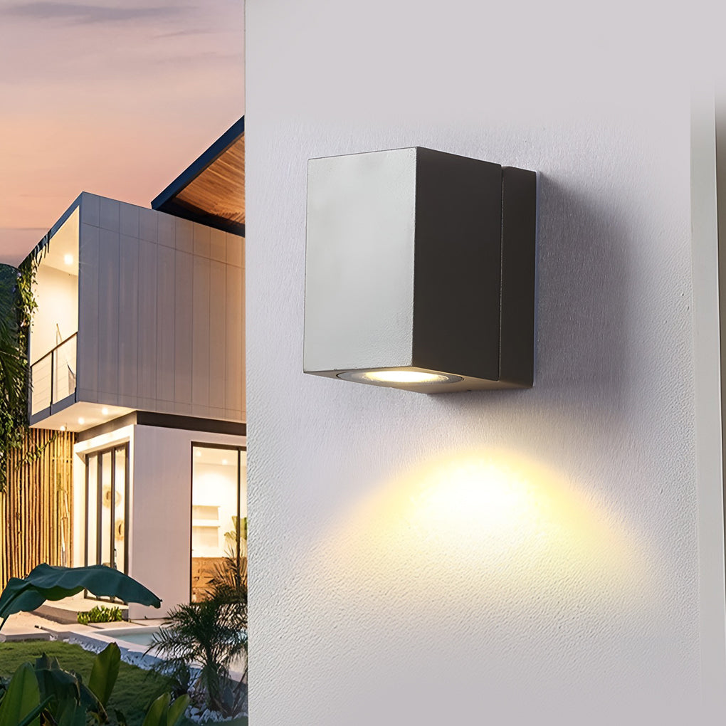 Square Adjustable Waterproof Body Induction LED Sconces Indoor Outdoor Wall Lamp Spot Lights - Dazuma