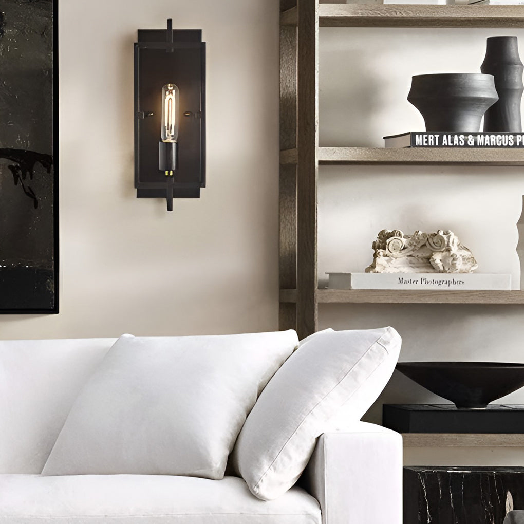 Creative Rectangular Industrial Style Wall Lamp Wall Sconce Lighting