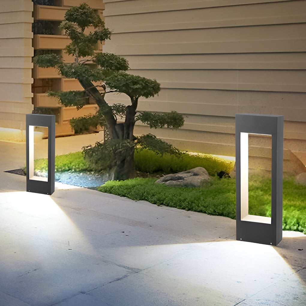Rectangular Frame Slim LED Lawn Light Sleek and Durable Outdoor ...
