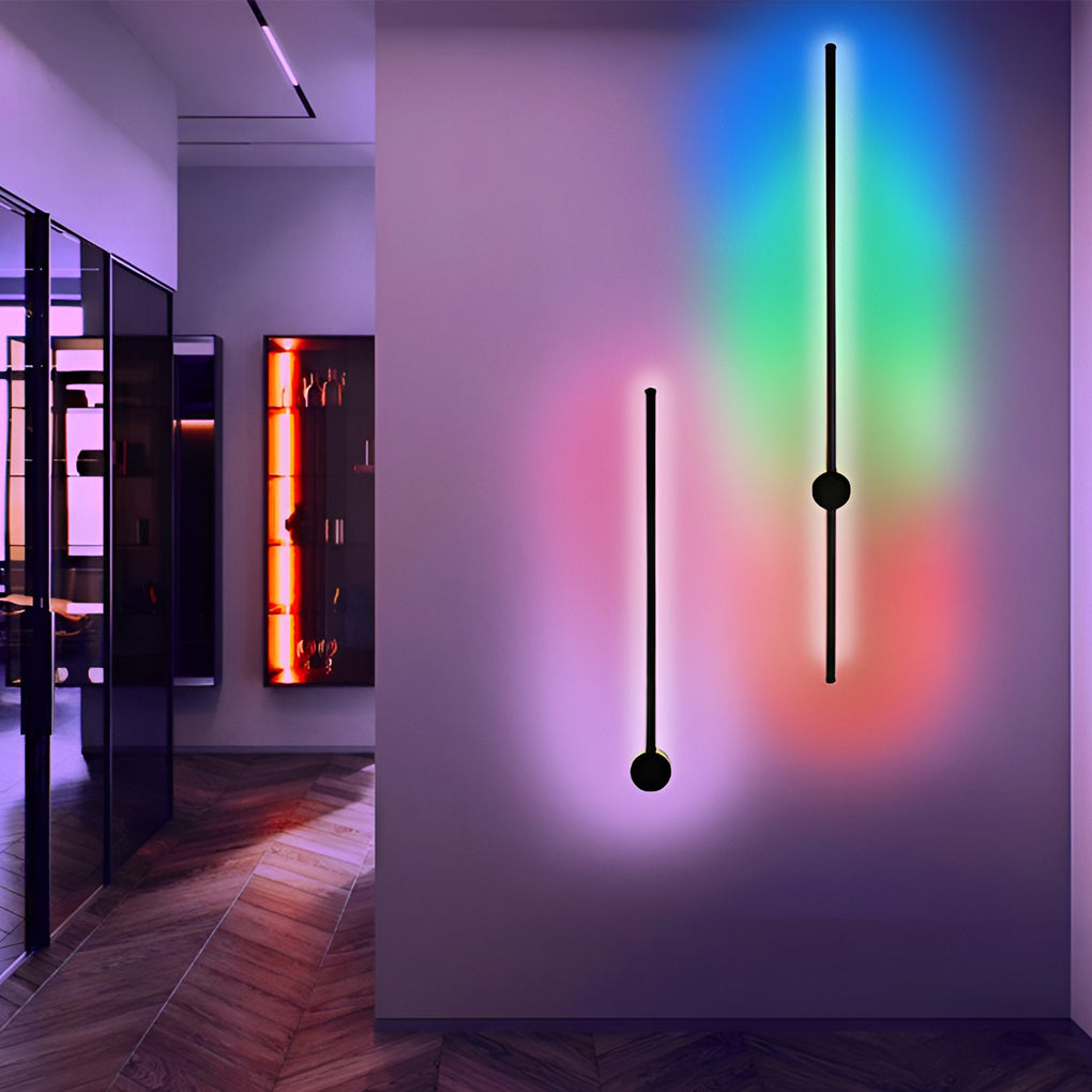 Wireless Remote Control RGB Long Strip LED Wall Lamp Sconces Wall Lights - Dazuma