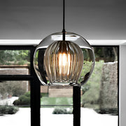 Creative Double Layer Glass Lampshade Electroplated Brass Chandelier - Dazuzma