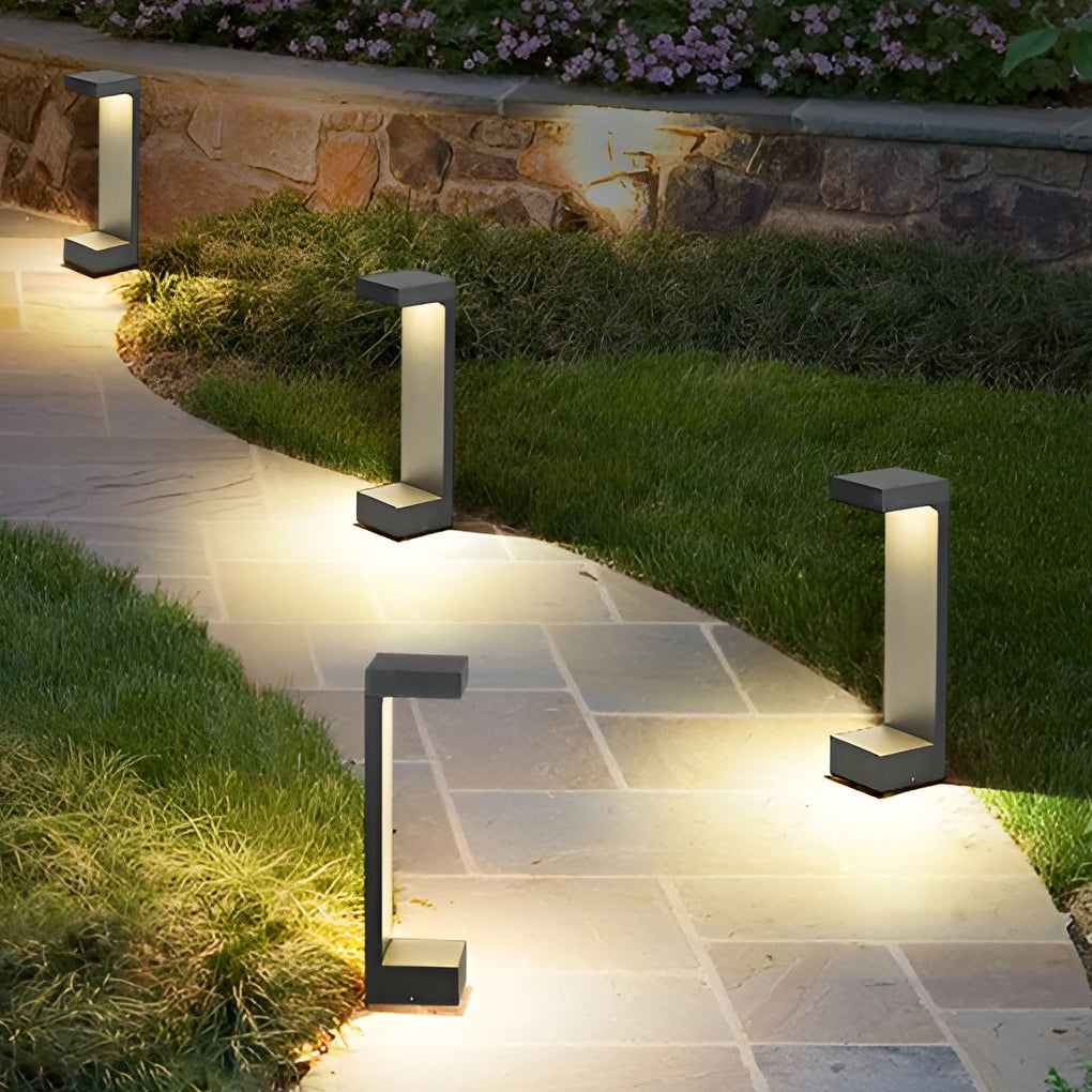 Rectangle Waterproof LED Modern Outdoor Pathway Lights Garden Lights