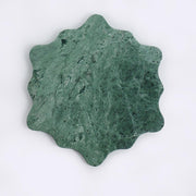 Petal Shape Marble Serving Board Green Fruit Veggie Crudites Platter