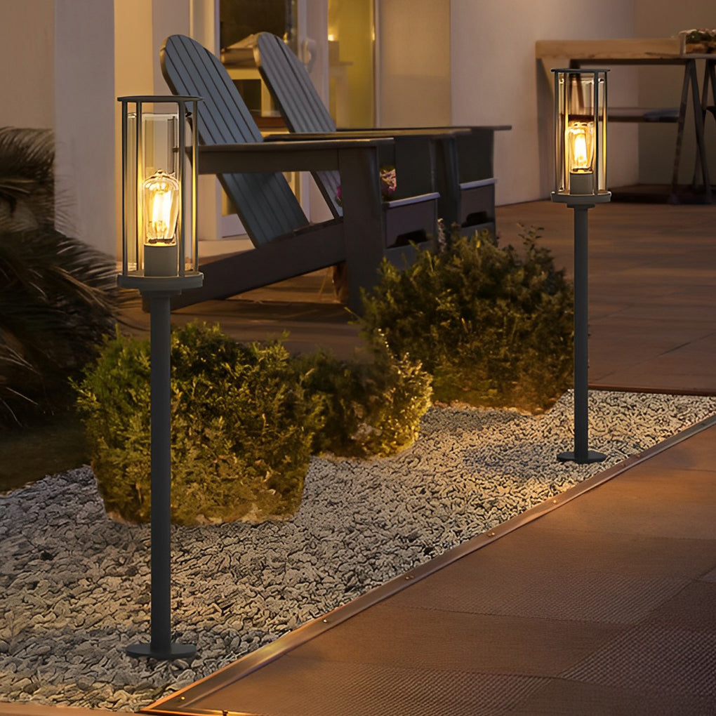 Minimalist Round Waterproof Retro Wall Lamp Outdoor Lawn Lights Path Lights