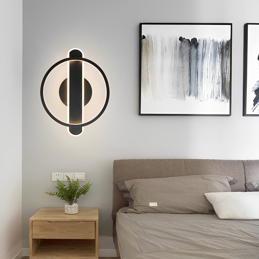 Circular Strip Creative LED Eye Care Modern Minimalist Wall Light Fixture - Dazuma