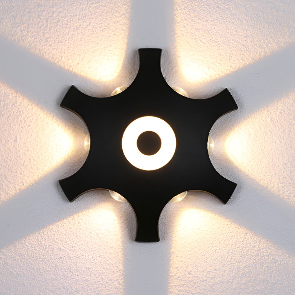 Flower Shaped LED Waterproof Nordic Wall Washer Lights