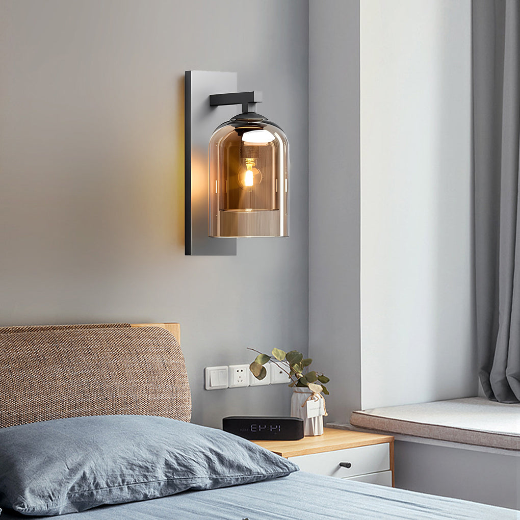 [Open-Box]Double-layer Glass Lampshade Nordic Minimalist Wall Lamp Wall Sconce Lighting