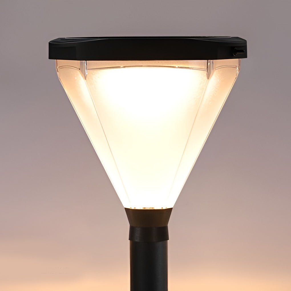 Eco-Efficient Cone-Shaped Solar Path Light Modern LED Outdoor Lighting