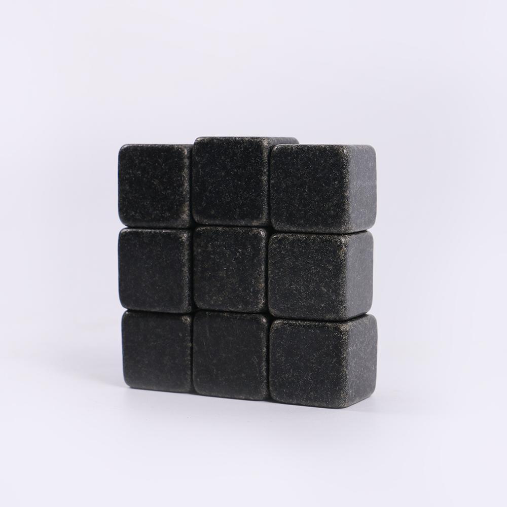 Granite Whiskey Stone Set Personalised Premium Whiskey Stones Black 9 Piece
