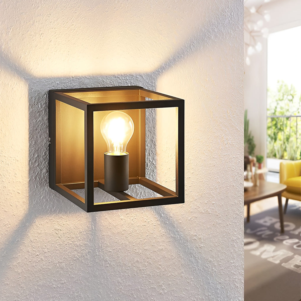 Square Frame Decorative Modern Wall Sconce Lighting Wall Light Fixture - Dazuma