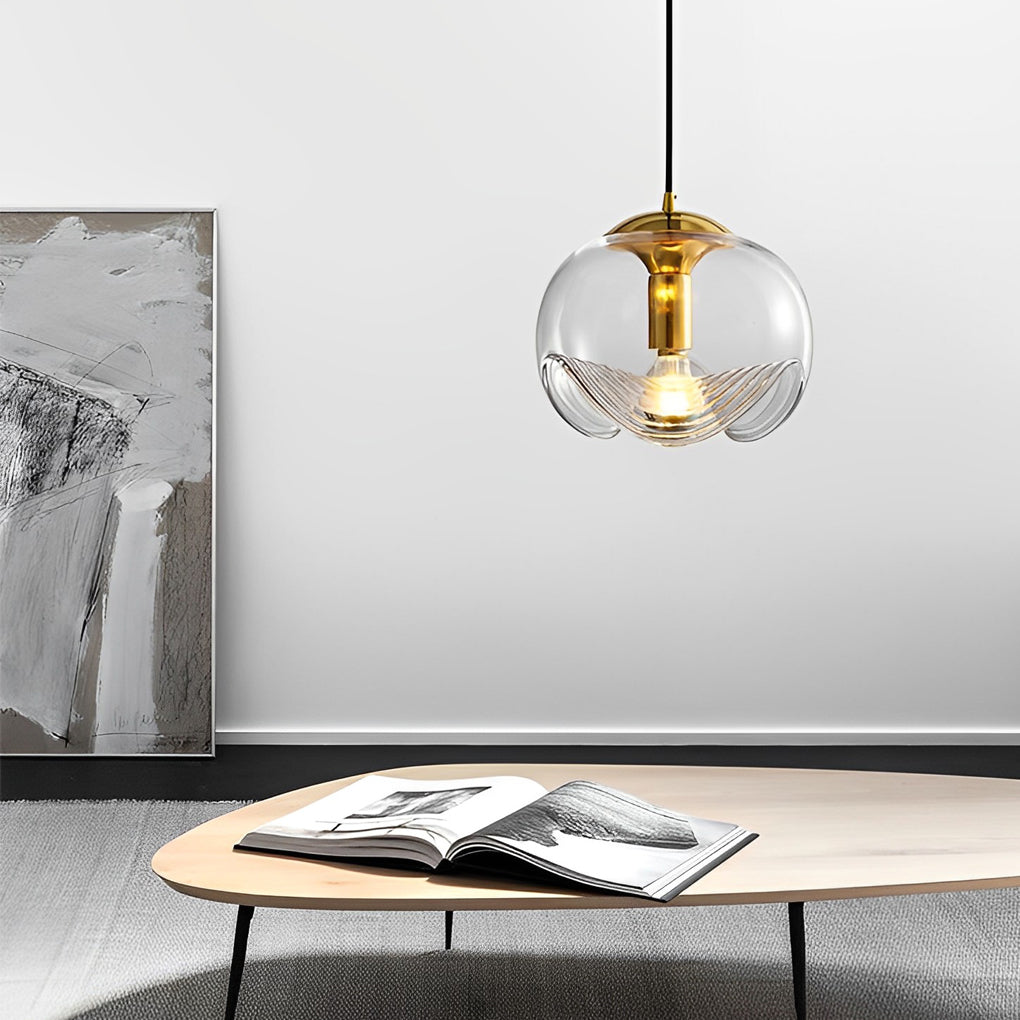 Retro Creative Electroplated Glass LED Modern Pendant Light Hanging Lamp - Dazuma