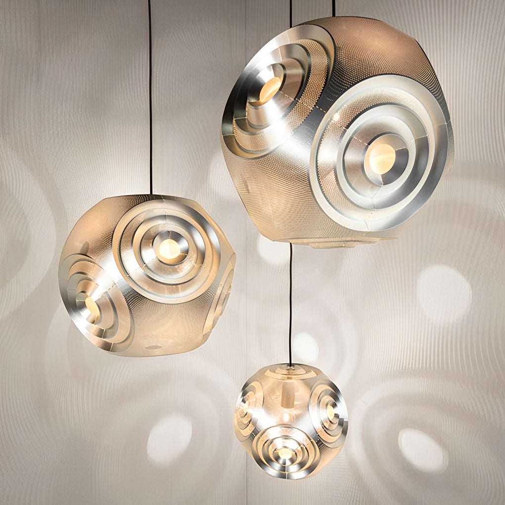 Creative Irregular Circular Stainless Steel Post-modern Chandelier Light