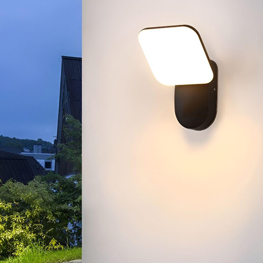 Square LED 12w Waterproof Modern Outdoor Wall Lamp Wall Sconces Lighting