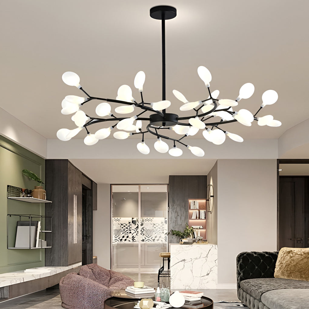 Branches Metal Acrylic Nordic Chandelier Ceiling Light Hanging Lamp - Dazuma