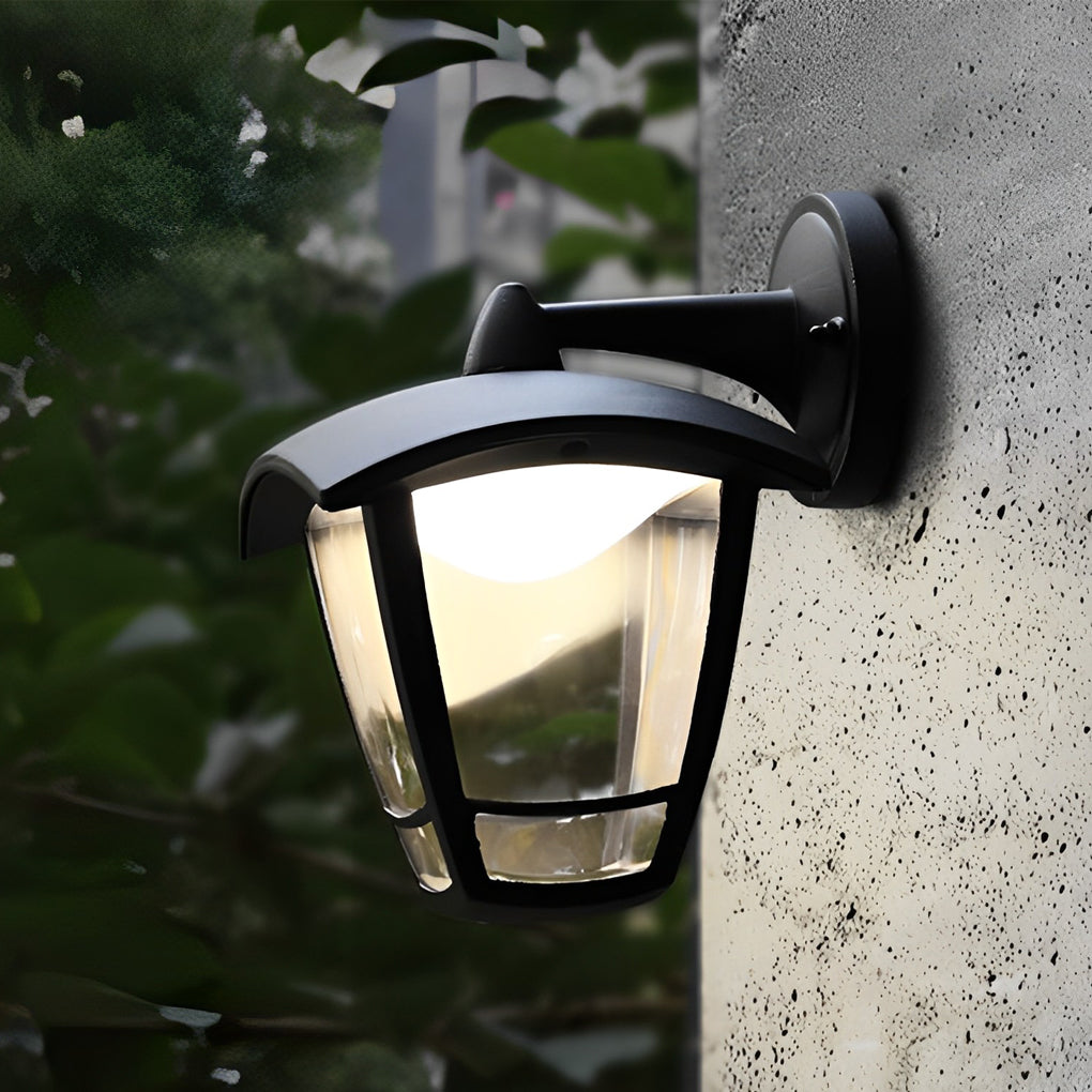 Retro Waterproof Black Vintage Outdoor Wall Lamp Plug in Wall Sconce Lighting