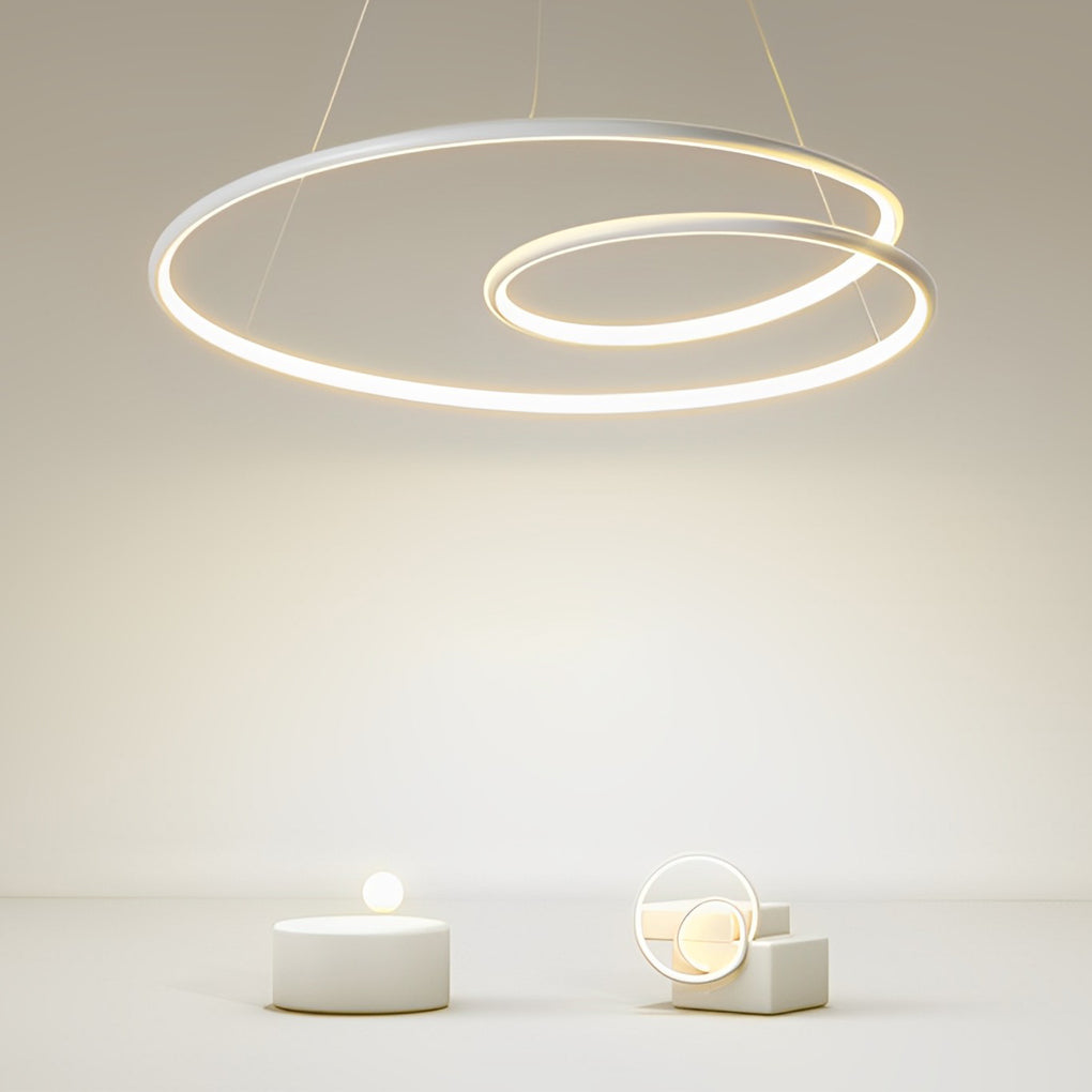 Creative Circles Stepless Dimming LED Nordic Chandelier Pendant Lights