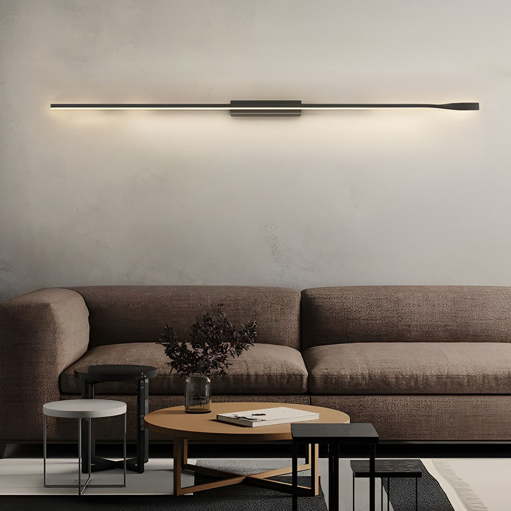 Creative Linear LED Black Modern Minimalist Wall Lamp Wall Sconce Lighting
