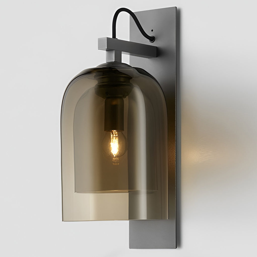Minimalist Glass Iron Nordic Plug in Wall Lamp Wall Sconce Lighting