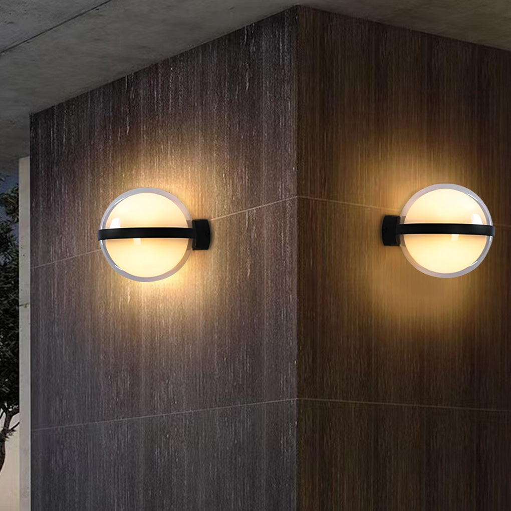 Creative Round Up and Down Light LED Waterproof Outdoor Wall Lamp