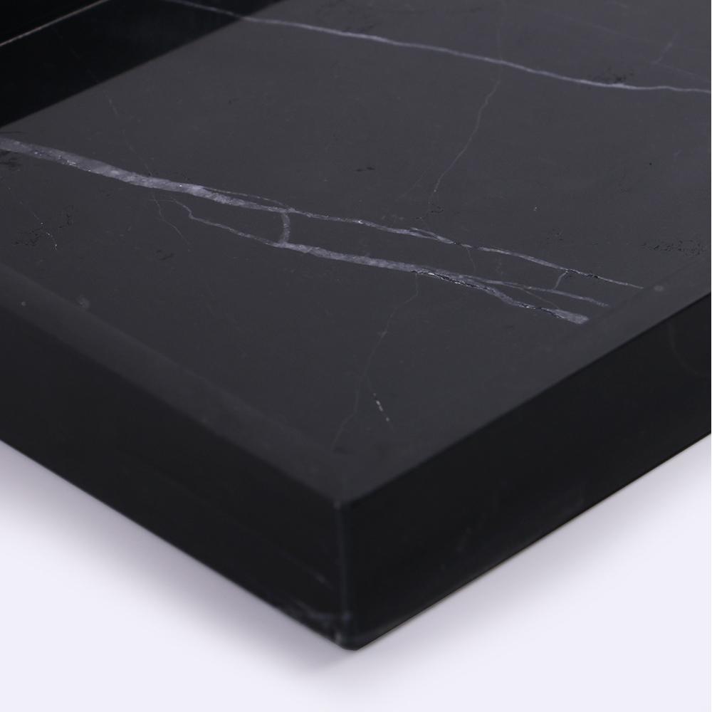 Black Marble Tray Kitchen Vegetable Charcuterie Tray Rectangular