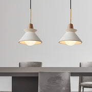 Creative Cement Wood White Nordic Chandelier Kitchen Pendant Lighting - Dazuma