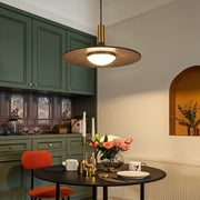 Creative Flying Saucer Shape Wood LED Nordic Chandelier Pendant Lights - Dazuma