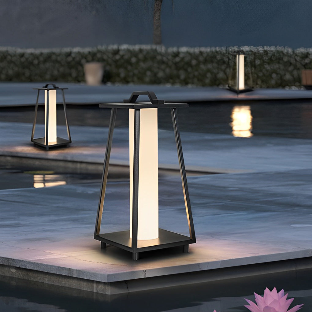 Portable Waterproof LED Removable Black Modern Outdoor Floor Lamp - Dazuma