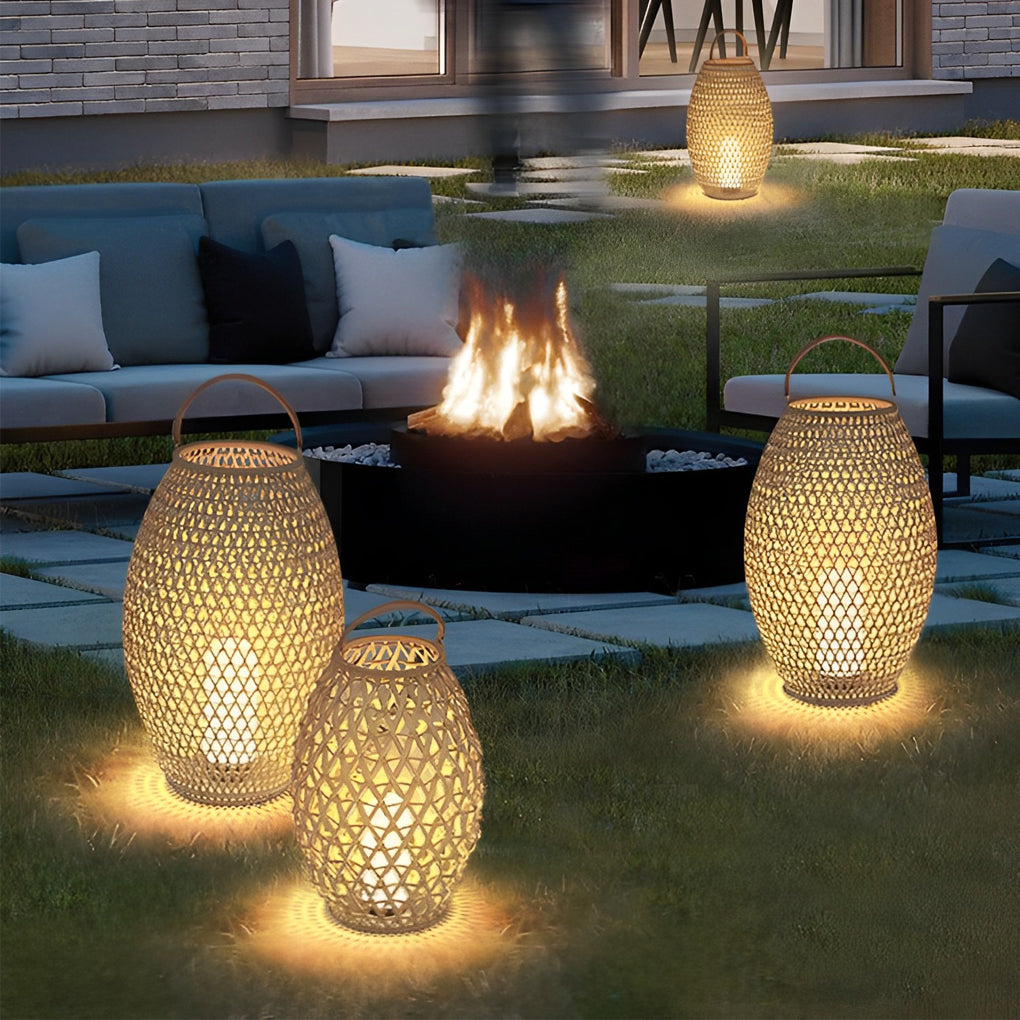 Portable  Lanterns Shape Waterproof LED Modern Lawn Light