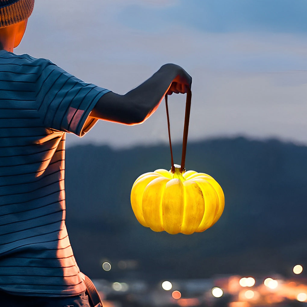 Portable Resin Pumpkin LED Waterproof USB Chargeable Outdoor Lights