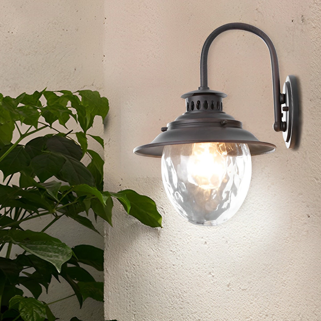 Creative Glass Metal LED Waterproof Modern Outdoor Wall Lamp Wall Sconce Lighting - Dazuma