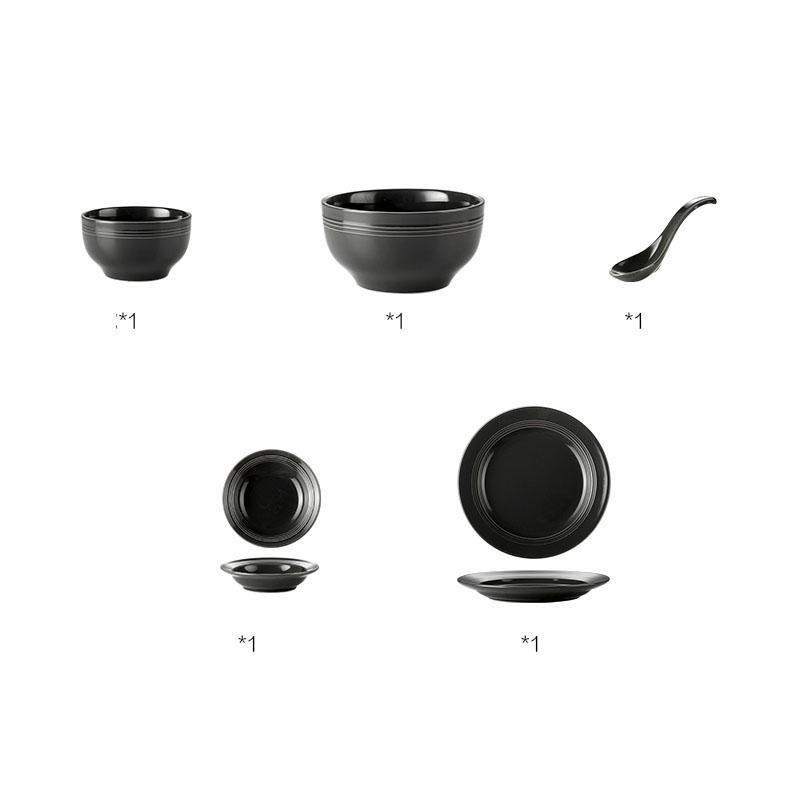 Farmhouse Ceramic Dinnerware Bowls Plates Set