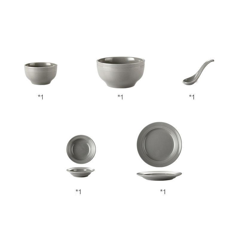 Farmhouse Ceramic Dinnerware Bowls Plates Set