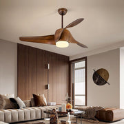 52 Inches Creative Intelligent Timing Three - color Dimming Ceiling Fan Light
