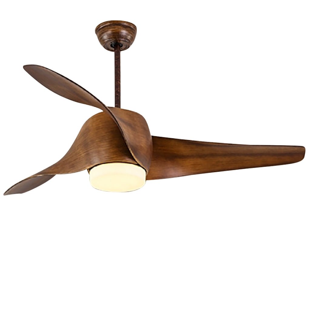 52 Inches Creative Intelligent Timing Three - color Dimming Ceiling Fan Light
