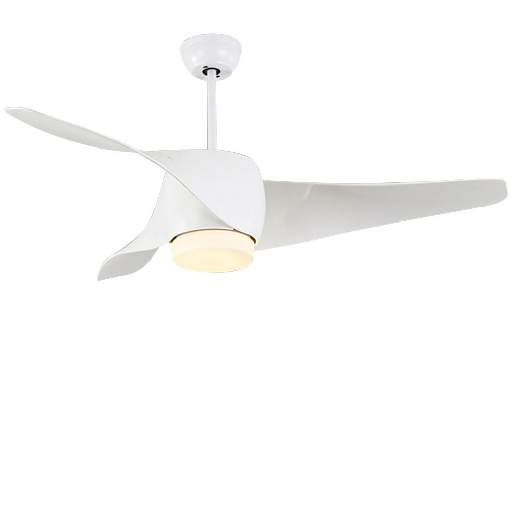 52 Inches Creative Intelligent Timing Three - color Dimming Ceiling Fan Light