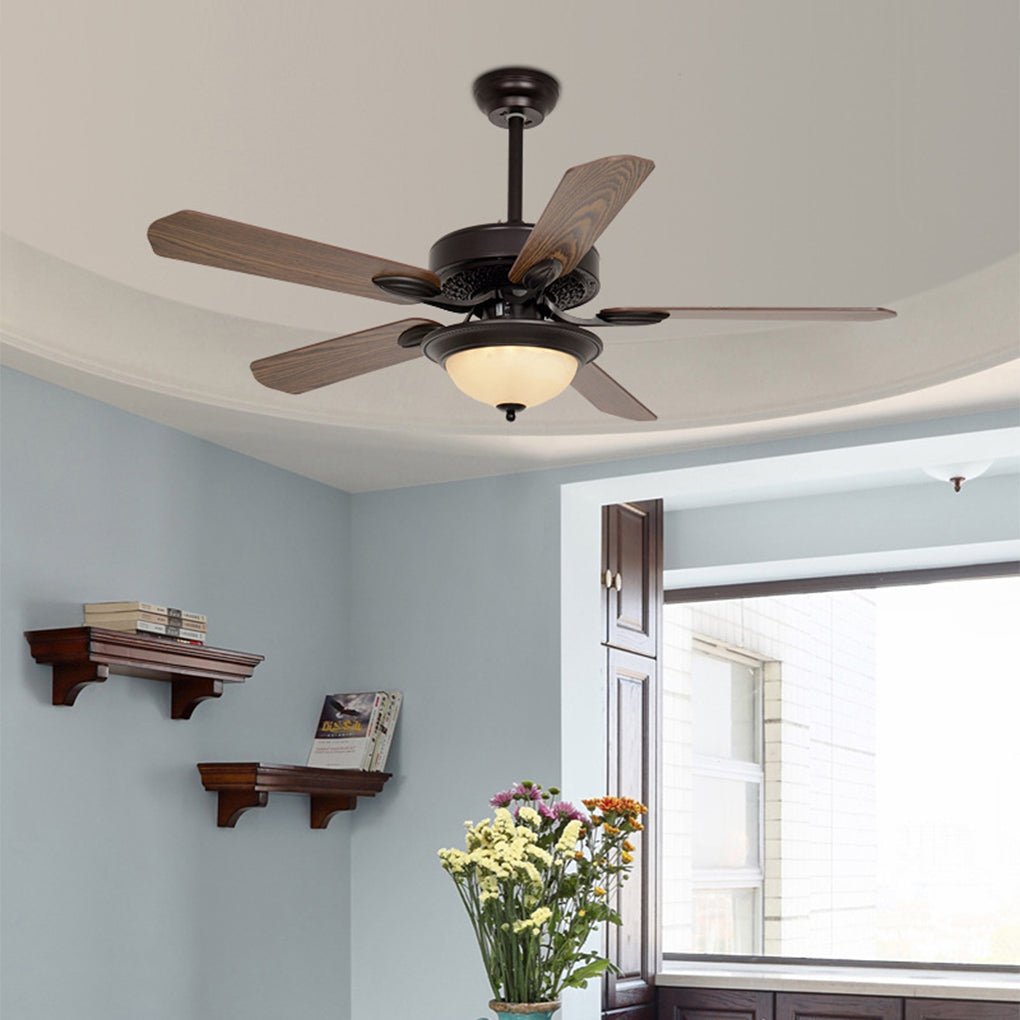 52 Inches Variable Frequency Mute Intelligent Timing Remote Control Ceiling Fan Light - Dazuma