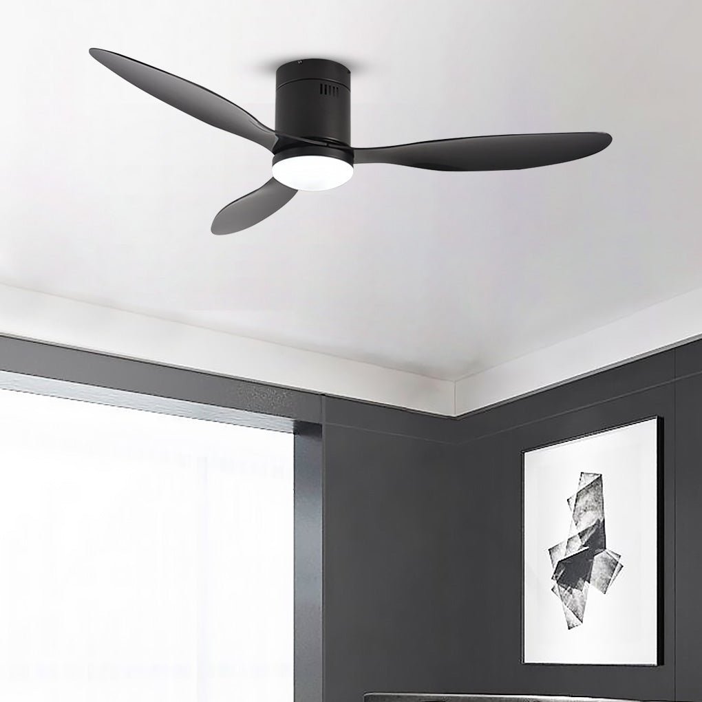 52 Inches Variable Frequency Three - color Dimming LED Ceiling Fan Light with Remote Control