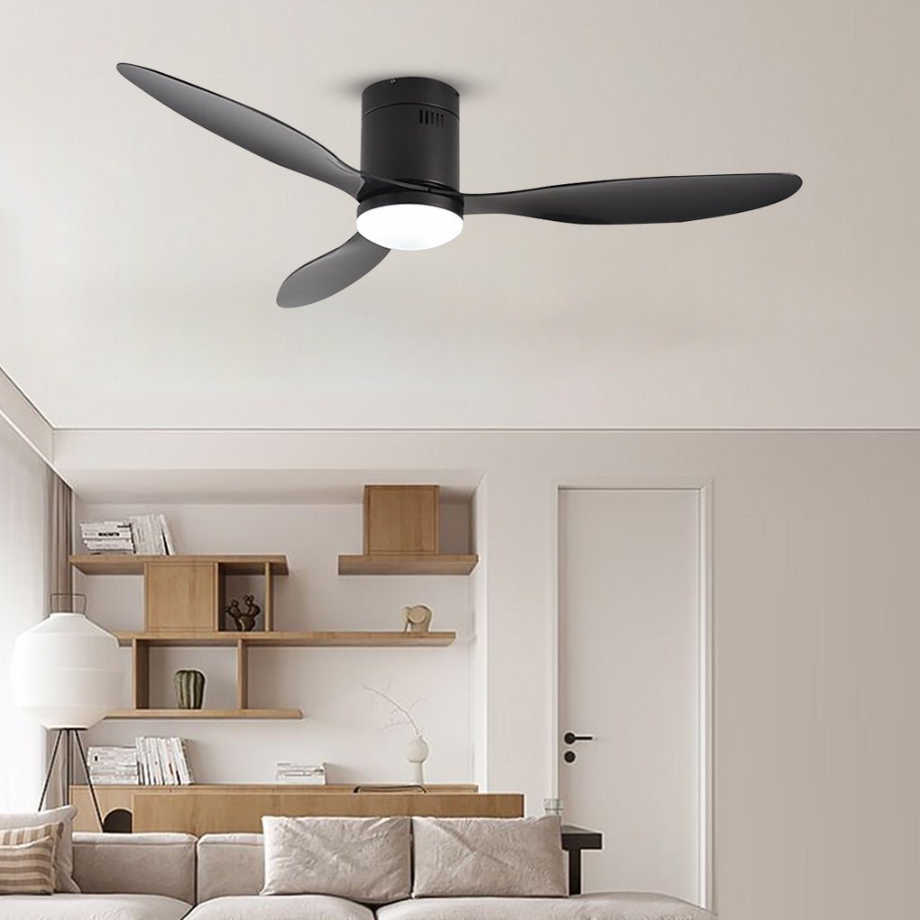 52 Inches Variable Frequency Three - color Dimming LED Ceiling Fan Light with Remote Control