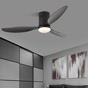 52 Inches Variable Frequency Three - color Dimming LED Ceiling Fan Light with Remote Control