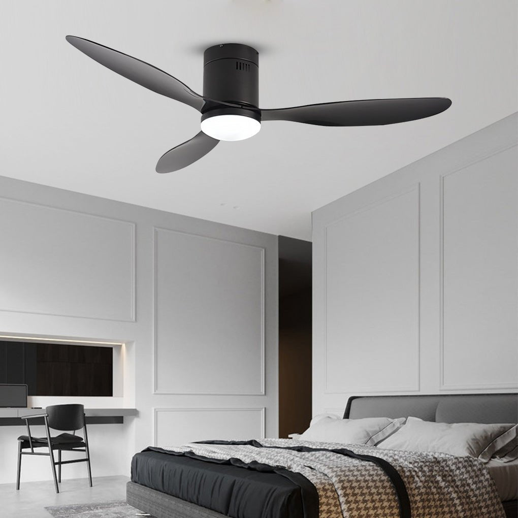 52 Inches Variable Frequency Three - color Dimming LED Ceiling Fan Light with Remote Control