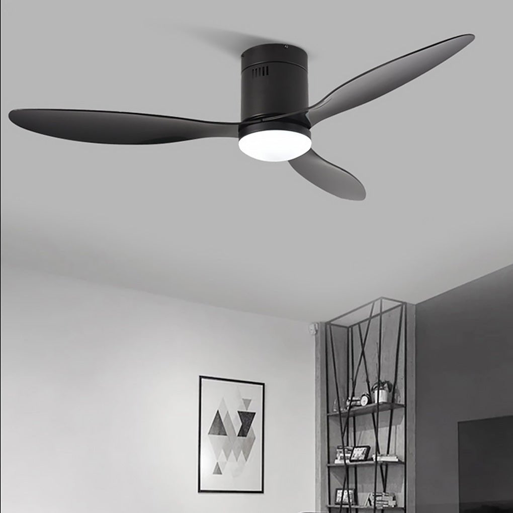 52 Inches Variable Frequency Three-color Dimming LED Ceiling Fan Light with Remote Control - Dazuma