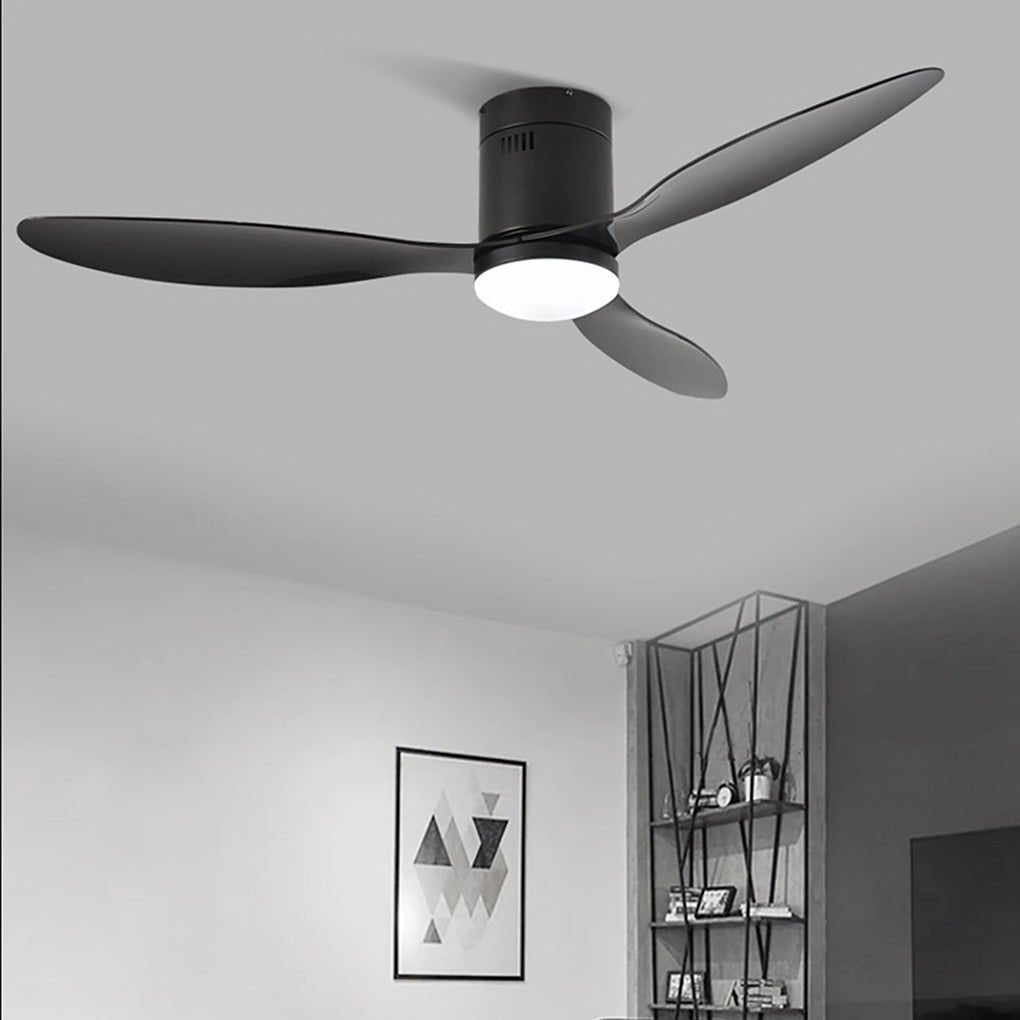 52 Inches Variable Frequency Three - color Dimming LED Ceiling Fan Light with Remote Control