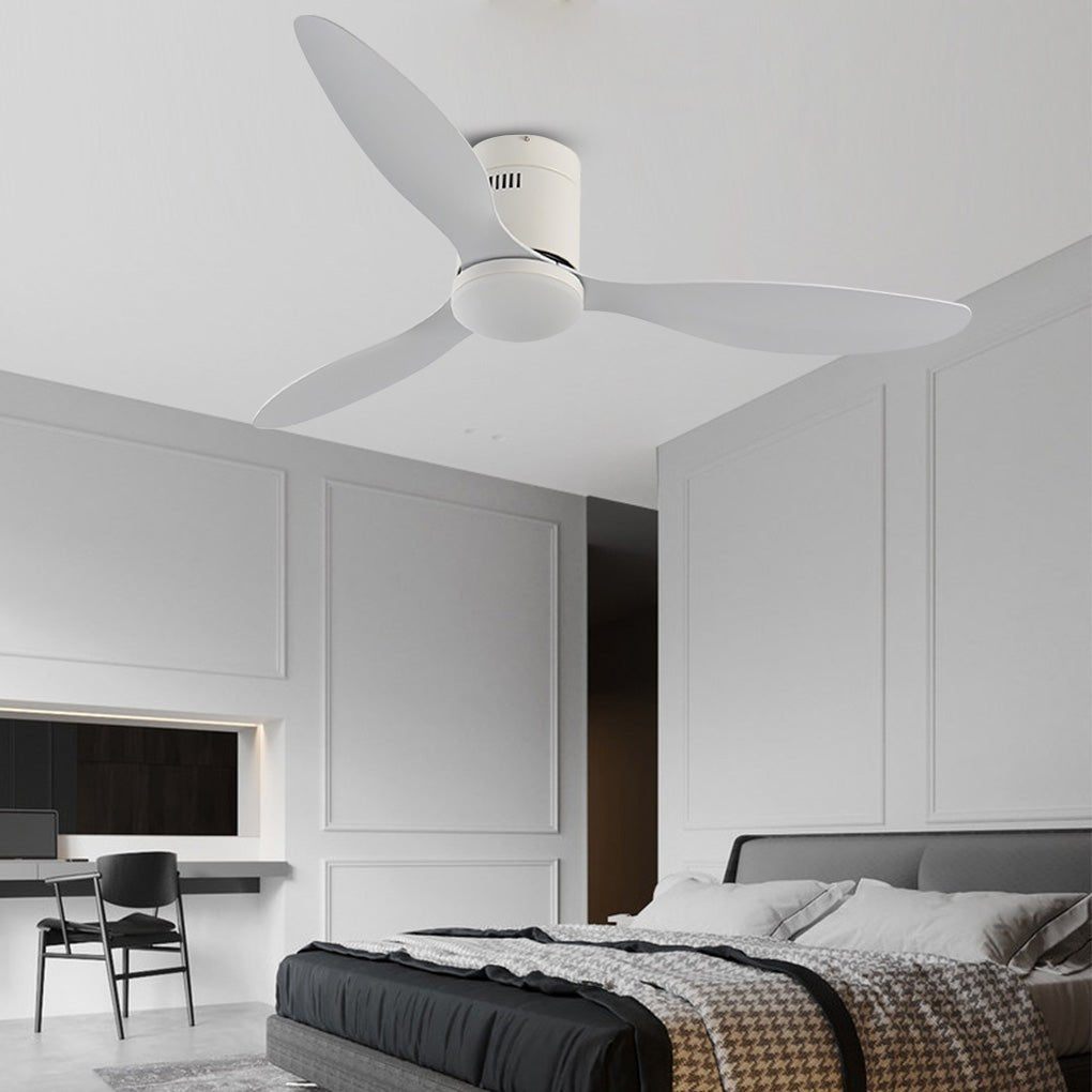 52'' Variable Frequency with Remote Control Three - color Dimming LED Ceiling Fan Lamp