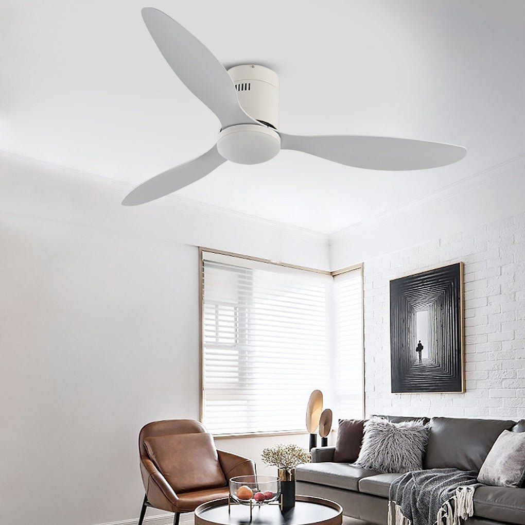 52'' Variable Frequency with Remote Control Three - color Dimming LED Ceiling Fan Lamp