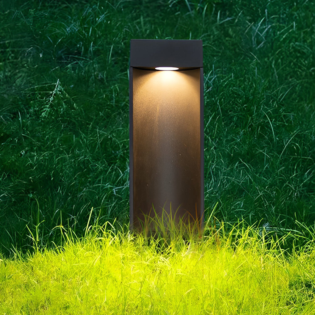 Square 5W LED Waterproof Black Modern Outdoor Lawn Light Path Lights - Dazuma